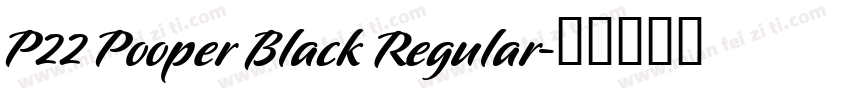 P22 Pooper Black Regular字体转换